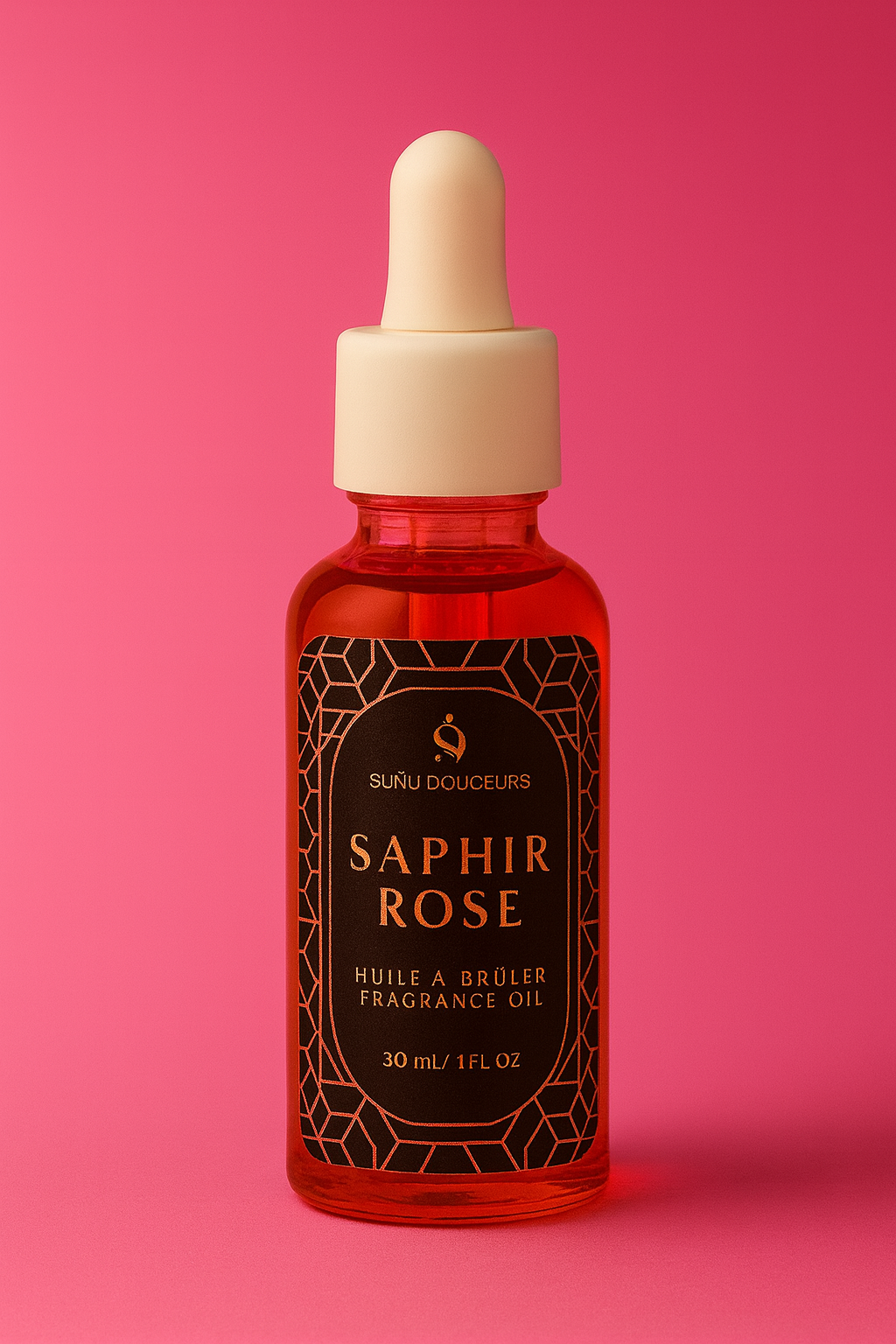 Huile à brûler - SAPHIR ROSE