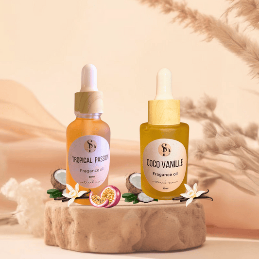 Duo huiles parfumées à brûler - Tropical Passion & Coco Vanille